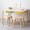 IKEA宜家儿童桌实木环保学习桌子游戏桌画画收纳简单福丽萨特凳子