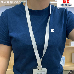 苹果华为短袖工作服服定制企业聚会t恤纯棉手机店工衣