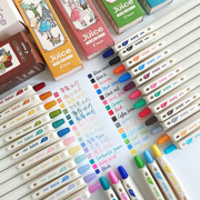 日本pilot百乐juice果汁笔10周年第三弹童话，复古彩色中性笔做笔记，专用高颜值套装大容量按动式彩笔
