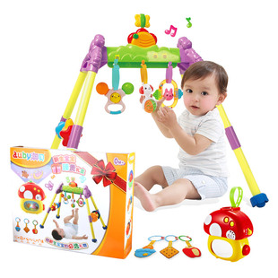 澳贝儿童音乐健身架器0-12个月宝宝新生婴儿玩具早教益智投影玩具
