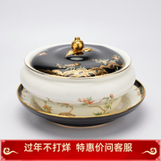 永丰源夫人瓷石榴家园陶瓷餐具配套圆形中式汤锅品锅大汤碗大汤勺