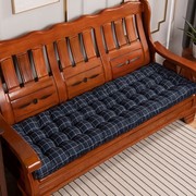 加厚实木沙发垫子四季通用木质长椅春秋椅坐垫三人座老式防滑椅垫