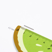 韩国可爱卡通水果直尺学生，小清新考试用15cm创意木质手账尺子