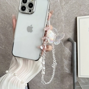 三条装仙女风蝴蝶结水晶链条手绳钥匙通用苹果华为小米手机壳挂绳