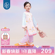 年衣童装女童新中式旗袍连衣裙