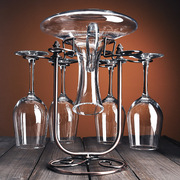 创意红酒杯套装家用醒酒器，杯架欧式高脚杯，水晶玻璃葡萄酒杯6只装