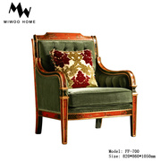 欧美客厅家具欧式法式新古典(新古典)沙发椅，宫廷实木雕花雕刻布艺组合沙发