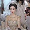 新娘头饰韩式大气闪钻水晶，公主王冠发箍结婚纱礼服造型配饰品