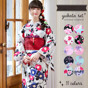 日本和服浴衣女传统款式高级纯棉质地日本旅游写真和服浴衣YUKATA