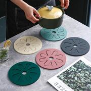 创意硅胶锅垫隔热垫防水防油垫子，餐桌桌垫家用餐垫耐热圆形碗盘垫