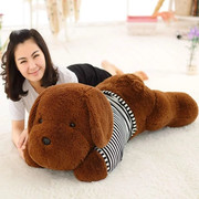 趴趴狗毛绒玩具熊公仔(熊，公仔)长条睡觉抱枕头，可爱狗熊萌韩国女孩布娃娃女