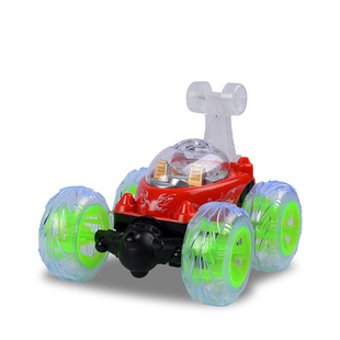 翻转车遥控车充电动感特技车赛车跳舞音乐汽车男孩儿童玩具车