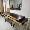 木板定制大板实木原木茶桌，不规则松木桌面板，台面板自然边吧台整板