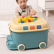 儿童玩具小汽车收纳箱，大容量家用宝宝，零食整理箱衣服书本储物箱子