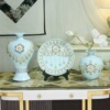 创意欧式花瓶摆件三件套客厅餐桌，插花陶瓷瓶摆设酒柜电视柜u