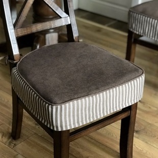 美式轻奢餐椅垫坐垫椅垫欧式简欧透气椅垫套可拆洗凳子坐垫家用