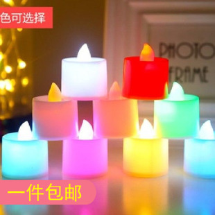 led电子蜡烛灯浪漫求婚创意，布置用品生日惊喜心形场景道具装饰