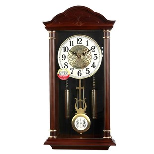 金钟宝老式报时挂钟中式复古摇摆钟表客厅家用静音欧式创意石英钟