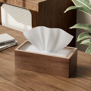客厅古典木质纸巾盒