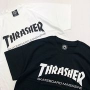 美版 Thrasher基础字母印花logo 火焰男女款圆领短袖美潮宽松T恤