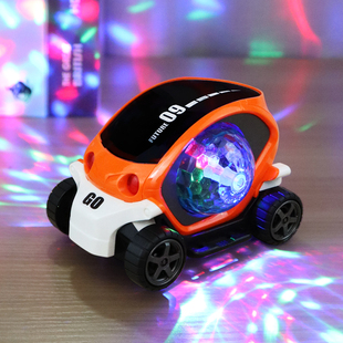 儿童电动玩具小汽车男孩，闪光音乐玩具车电动万向，灯光卡通玩具车女
