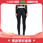 香港直邮潮奢 Versace Jeans 范思哲 女士黑色紧身裤