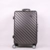 时尚铝框abs+pc小型24寸行李箱拉杆，密码深灰色商务旅行箱男女通用