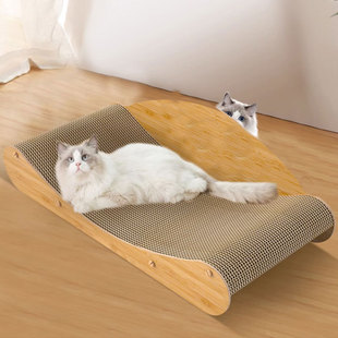 猫抓板沙发款贵妃椅耐抓耐磨不掉屑猫沙发，可替换芯猫咪自嗨玩具