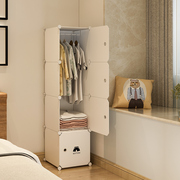 单人小衣柜简易组装卧室出租房宿舍用小型省空间，小号储物收纳柜子