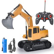 儿童玩具遥控工程车，地摊玩具充电玩具，汽车挖掘机模型