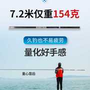 7.2韩国领秀日本碳素鱼竿，10米超轻超硬钓鱼竿短节手竿溪89