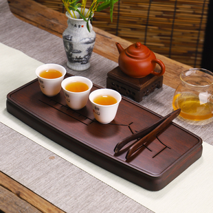 实木功夫茶具储水茶盘托盘现代简约家用小茶台干泡台壶承小型茶海
