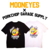 MOONEYES联名PORKCHOP重磅联名款日系小众机车中性T恤复古滑板