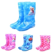 儿童雨鞋卡通可爱公主男童女童防滑雨靴胶鞋宝宝高筒韩国防水鞋。