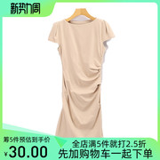 高定爱系列秋夏法式宫廷风气质连衣裙修身复古中长款方领显瘦裙子