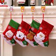 老人圣诞袜立体圣诞袜，圣诞袜子圣诞礼物袋，圣诞节装饰圣诞袜装饰