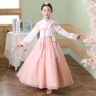 女童韩服2021民族服朝鲜族服装学生表演韩服节日六一演出礼服