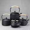 日本生铁茶壶烧水壶泡茶壶家用围炉煮茶铸铁壶大容量茶具套装