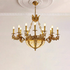 法式全铜吊灯欧式客厅别墅复古奢华艺术个性卧室餐厅创意灯具