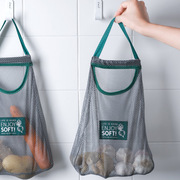 厨房蔬菜收纳网袋家用多用途创意，水果壁挂袋可挂式洋葱大蒜储物袋
