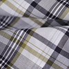日本进口薄款清新蓝豆绿灰白色格纹色织纯棉棉纱布料设计师面料