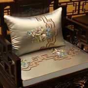 现代中式古典红木沙发，坐垫带靠背椅垫罗汉床，垫子绣花垫五件套