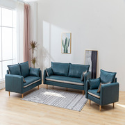 意式科技布艺沙发组合小户型家具三人沙发简约现代公寓客厅小