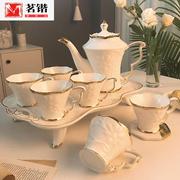 欧式茶具一套骨瓷咖啡杯套装，家用陶瓷客厅，英式下午茶茶壶杯子结婚