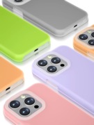 15pro多巴胺色iPhone14pro手机壳15proMax液态硅胶苹果13保护套14保护套果冻12女适用13promax全包防摔壳