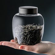 茶叶罐玻璃家用密封罐，透明小瓶子储物罐收纳储存罐带盖大号玻璃罐