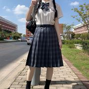 薇薇菲学生JK水手服大海苔日系校园女正统jk格裙制服短裙长裙