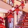 结婚楼梯扶h手装饰用品创意浪漫婚礼婚房拉花装饰网红扶梯布