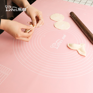 乐焙大号硅胶揉面垫加厚食品级擀面垫家用面板和面垫烘焙塑料案板