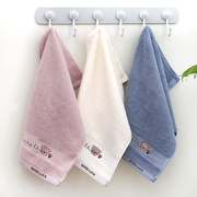 纯棉毛巾洗脸家用不掉毛吸水柔软儿童，加厚竹纤维小方巾，布专用(布专用)速干